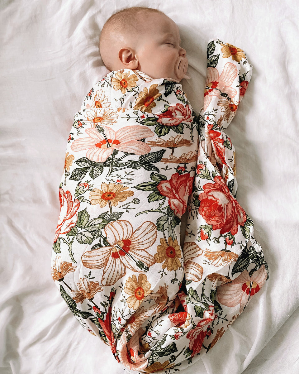 Baby floral hot sale swaddle