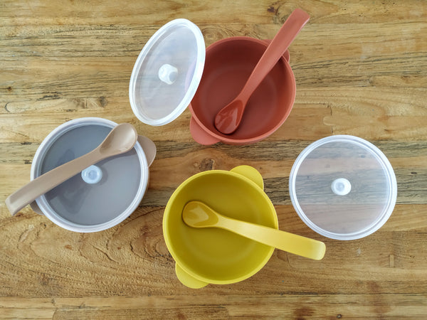 Silicone Suction Bowl & Spoon Sets