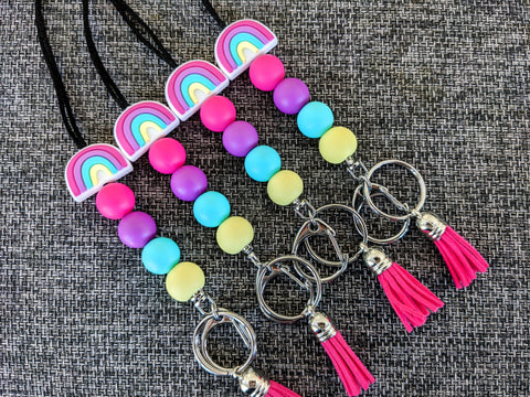 Lanyard - Rainbow Bead