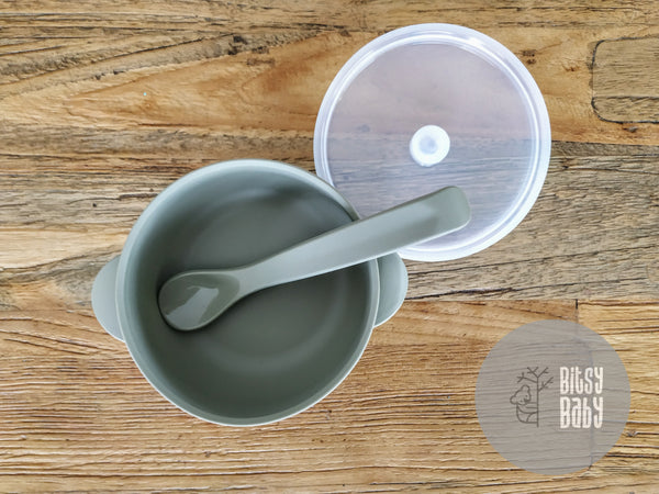 Silicone Suction Bowl & Spoon Sets